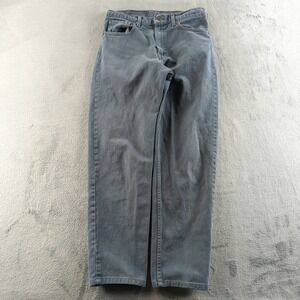 Vintage 90s Levis 550 Jeans Mens 32x30* Gray Faded Relaxed Skater Made USA